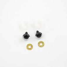 Глаза чашечка размер около 1,8 см. Цвет - золото