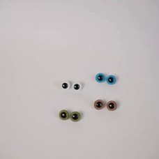 Глаза пластиковые гвоздики пришивные - голубые (пара)