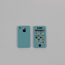 Телефон кукольный Apple iPhone - цвет голубой