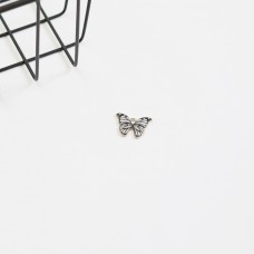 Подвеска декоративная бабочка. Цвет - черно-белый 