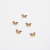 Подвеска декоративная бабочка. Цвет - бежево-желтый