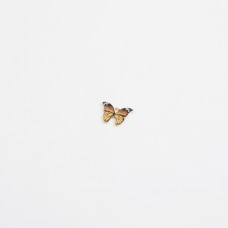 Подвеска декоративная бабочка. Цвет - бежево-желтый