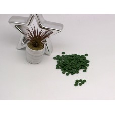 Пуговицы мини  пластик - цвет зелёный 0,5 см