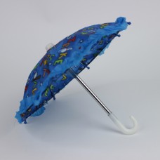 Зонтик кукольный - цвет синий рисунок цифры