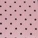 Рубашечный микровельвет - розовая пудра в черный горох