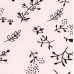 Рубашечный микровельвет - контурные цветы на розовом