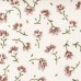 Рубашечный микровельвет - пудровые цветы на сливочном