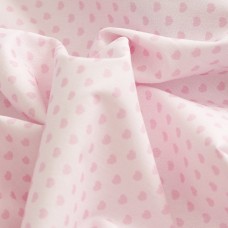 Батист с рисунком. Цвет-Сердца на розовом