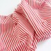  Сатин. Цвет красно-белая полоска