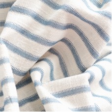 Муслин в полоску. Цвет джинсовый