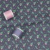 Сатин хлопок премиум "Новогодняя " коллекция - рисунок шарик на веточке на фиолетовом 