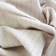 Фактурный хлопок. Точки - полоски  Цвет - бежево -розовый