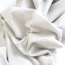 Фактурный хлопок. Точки - полоски  Цвет - серо-голубой 