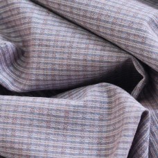 Фактурный хлопок. Клетка полоска. Цвет - пыльная сирень.