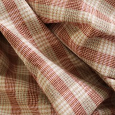 Фактурный хлопок. Клетка #1. Цвет - красно-оранжевый 