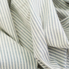 Фактурный хлопок премиум полоска. Цвет - пыльный голубой 