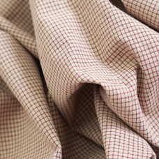 Хлопок фактурный премиум. Объемная клетка. Цвет - пудрово-красный. Хлопок фактурный премиум. Объемная клетка. Цвет - пудрово-красный.