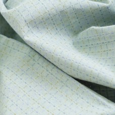 Хлопок фактурный премиум. Клетка-крестик. Цвет - пудовой голубой 