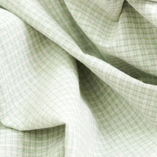 Хлопок фактурный премиум. Клетка-полоска. Цвет - салатный зелёный 