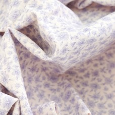 Теплый хлопок. Цвет - акварельные цветы сирень на розовом 