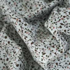 Теплый хлопок. Цвет - плетущиеся цветы на голубом