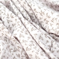 Теплый хлопок. Цвет - черные веточки на розовом