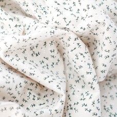 Теплый хлопок. Цвет - микро цветы на молочном