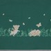 Сатин хлопок премиум коллекция "Тигры" - рисунок купон тигрята на мятно-зеленом