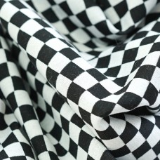 Вязаный трикотаж «шахматная доска»