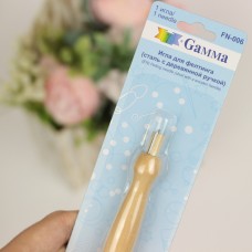 Игла для фелтинга/валяния "GAMMA" с деревянной ручкой