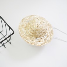 Шляпа для кукол соломенная. Размер около 12 см