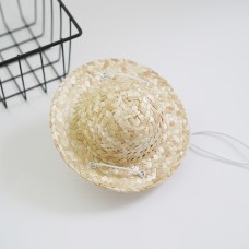 Шляпа для кукол соломенная. Размер около 15 см