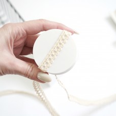 Хлопковое кружево круги. Цвет натуральный Хлопковое кружево круги. Цвет натуральный