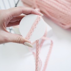 Кружево ажурная полумесячная цепочка. Ширина - около 1 см. Цвет - персиковый Кружево ажурная полумесячная цепочка. Ширина - около 1 см. Цвет - персиковый