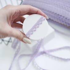 Кружево ажурная полумесячная цепочка. Ширина - около 1 см. Цвет - нежная сирень Кружево ажурная полумесячная цепочка. Ширина - около 1 см. Цвет - нежная сирень