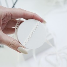 Хлопковое кружево микро зубчики. Цвет белый Хлопковое кружево микро зубчики. Цвет белый