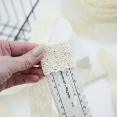 Хлопковое кружево бабочка. Цвет натуральный   