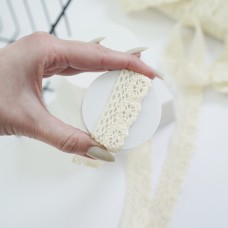 Хлопковое кружево цветок. Цвет натуральный Хлопковое кружево цветок. Цвет натуральный