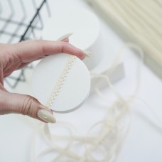 Хлопковое кружево микро зубчики. Цвет натуральный Хлопковое кружево микро зубчики. Цвет натуральный