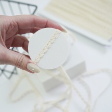 Хлопковое кружево ажурная звездочка. Цвет натуральный