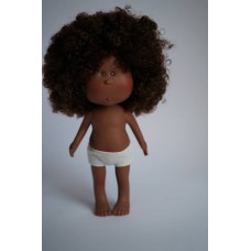Кукла NINES МIA виниловая 30 см (темная кожа и кудри )