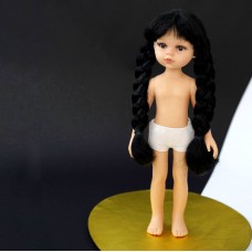 Кукла Paola Reina 32 см - Карина (без одежды, черные косички)