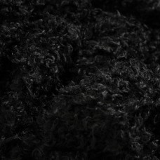 Мех барашка пушистый. Цвет -  черный 2.0