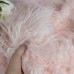 Мех искусственный длинноворсовый – цвет розовый