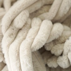 Мех широкая полоска. Цвет дымчато-бежевый