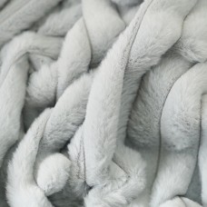Мех широкая полоска. Цвет серо-голубой