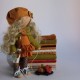 Набор тканей для совместного пошива куколка Осенняя малышка (оранжевый)