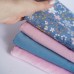 Набор тканей - цвет розовый с синим