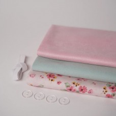 Набор тканей для одежды для курса "ГУСИКИ" для девочки - розовый