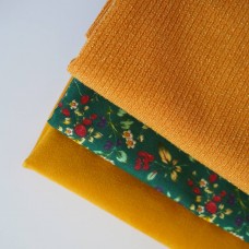 Набор тканей для пошива - сарафан, рубашка (горчица)